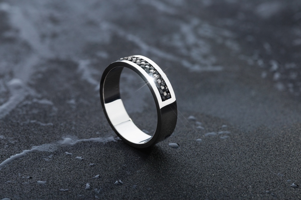 Dark Men’s Wedding Bands